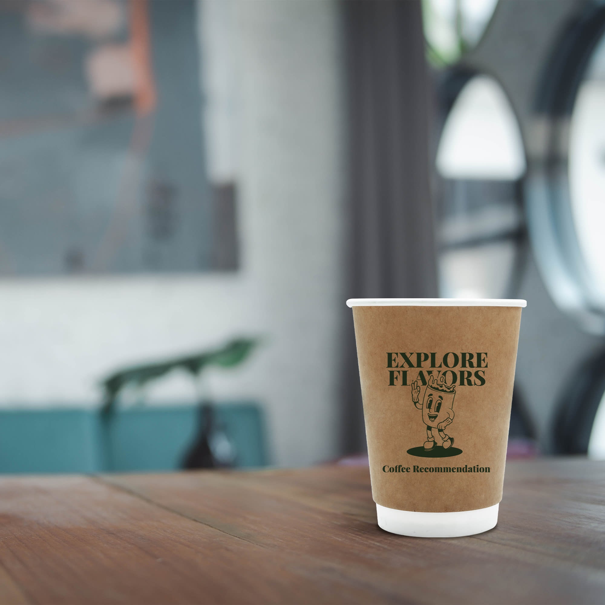 Custom Disposable Double Wall Kraft Paper Cups