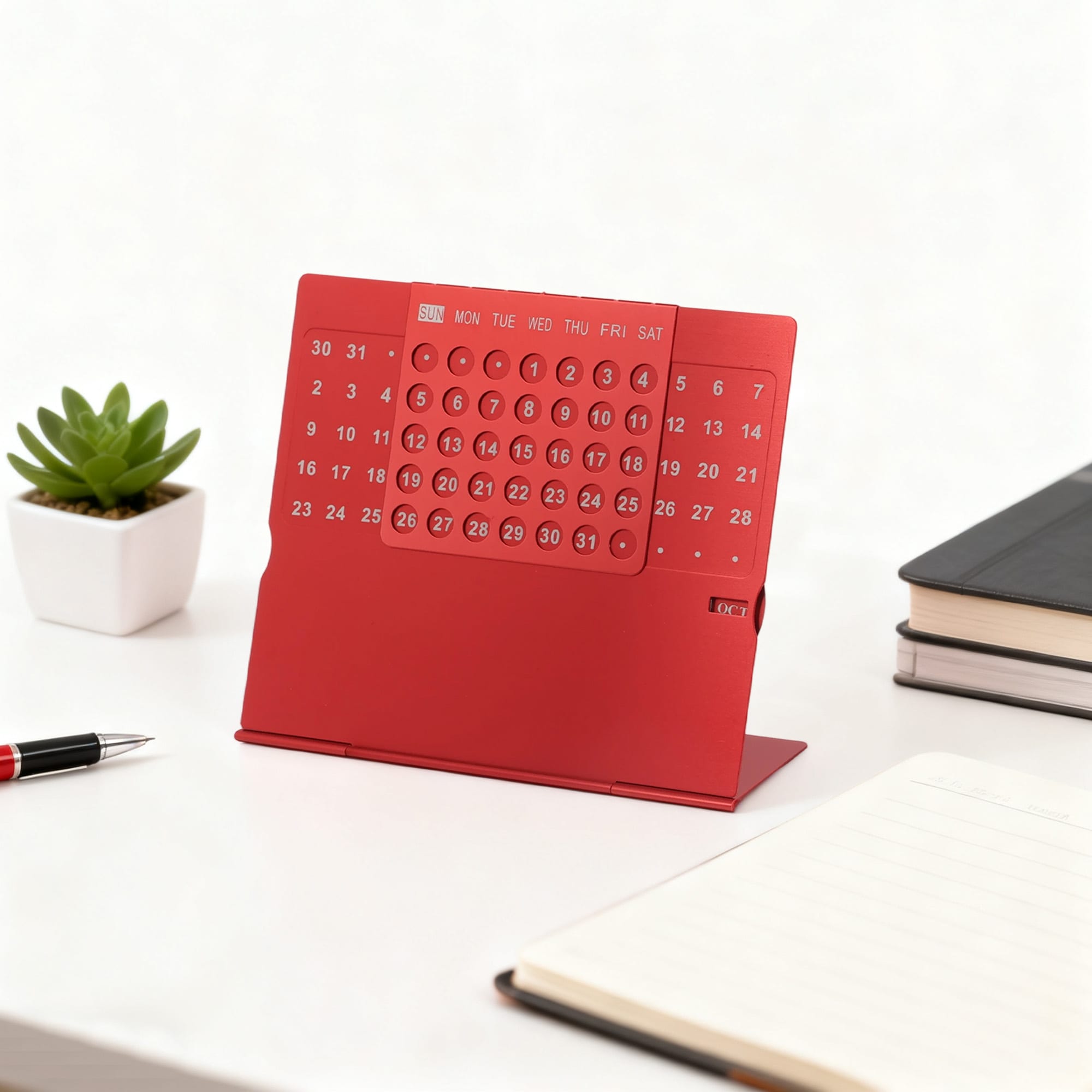Aluminium Desk Calendar