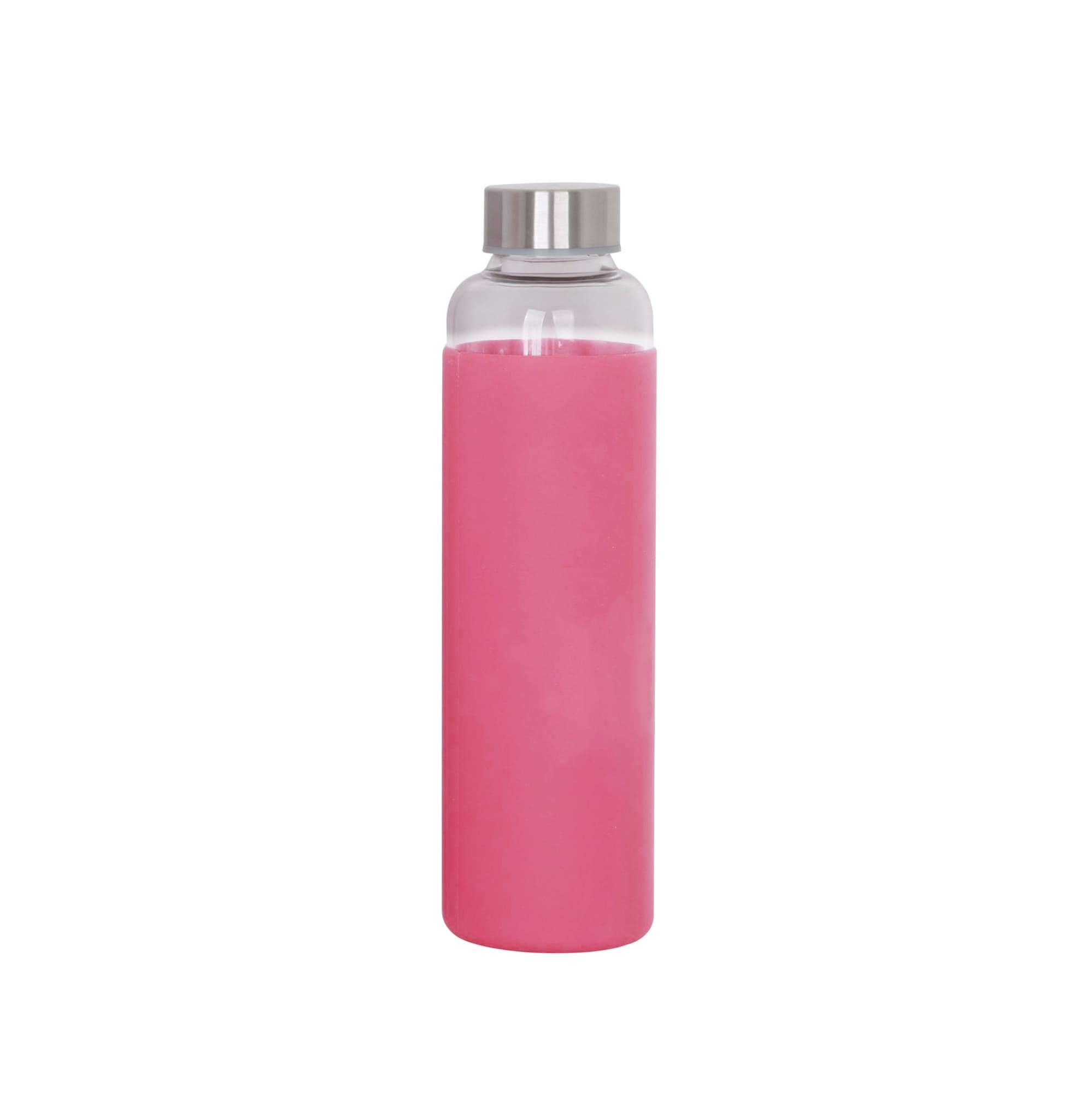 550ml Glass Drink Bottle with Stainless steel Lid