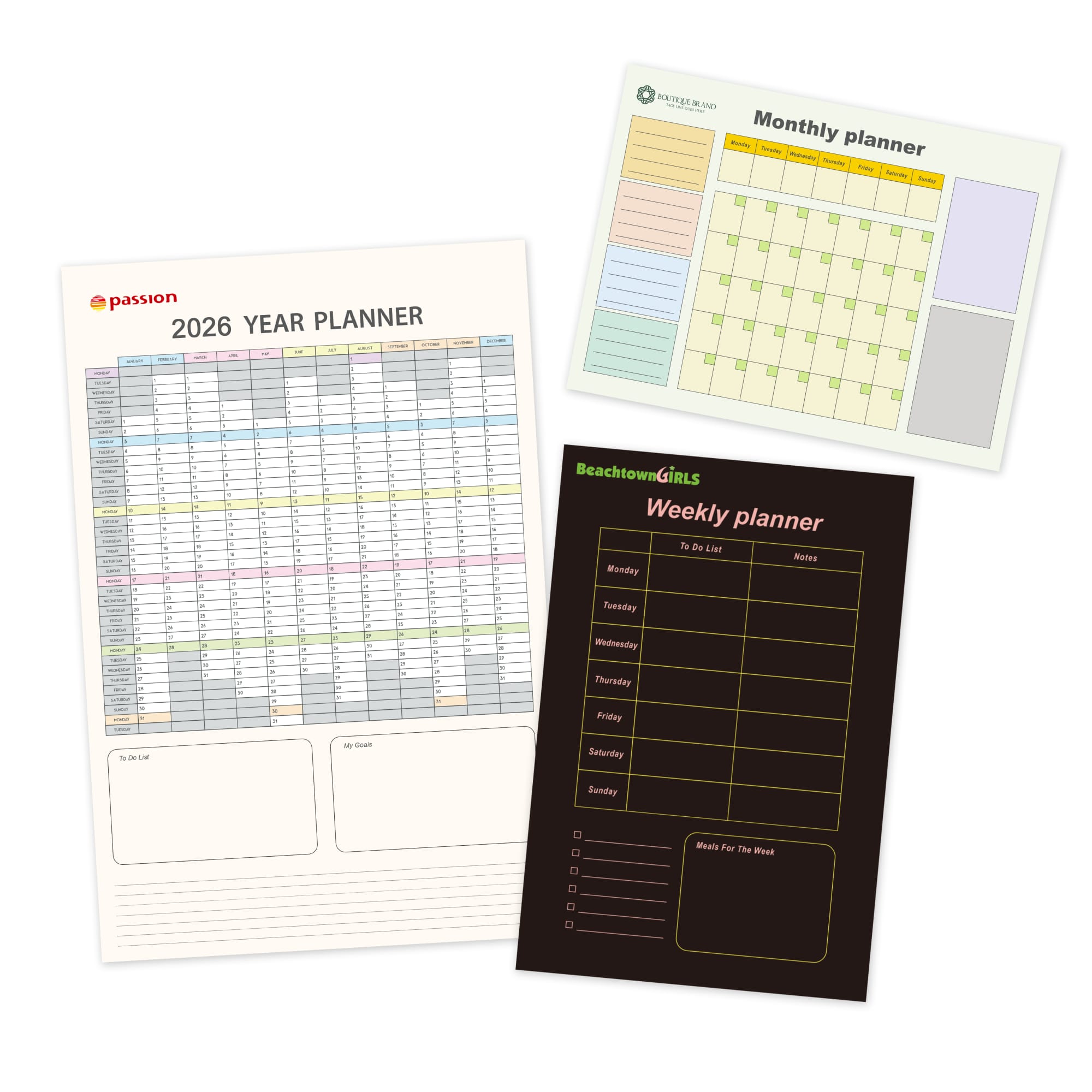 Erasable Magnetic Calendar Planner
