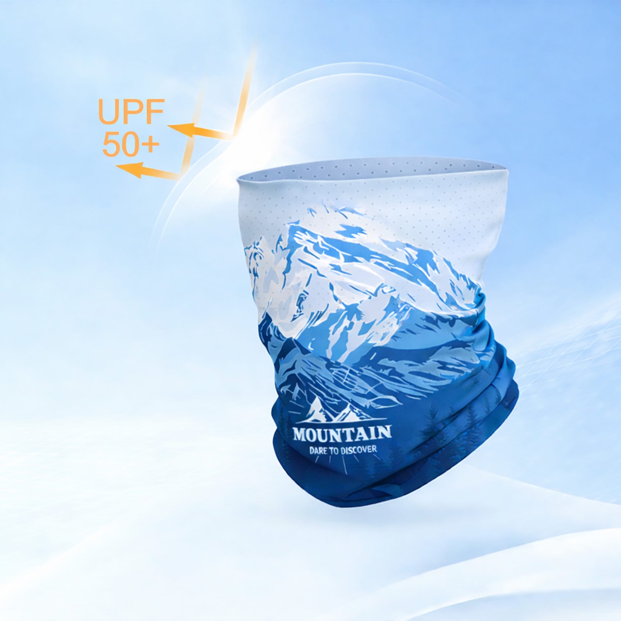 UPF 50+ Perforated Ice Silk Neck Gaiter
