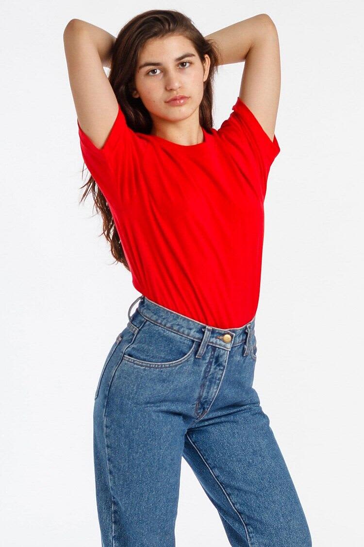 Short Sleeve Fine Jersey Crew Tee