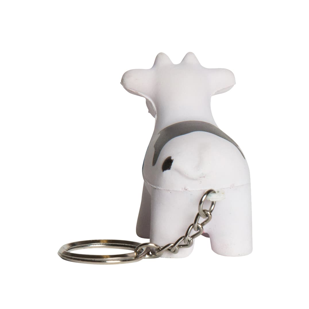 Keyring with Cow Stress Reliever