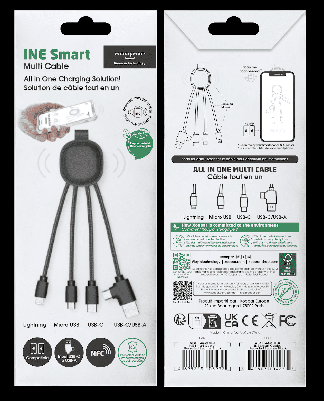 Iné Smart Cable - recycled plastic