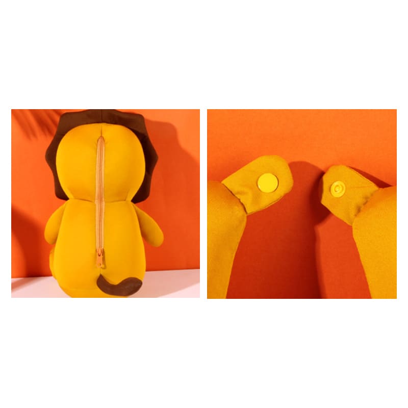 Lion Shaped 2 In 1 Travel Pillow