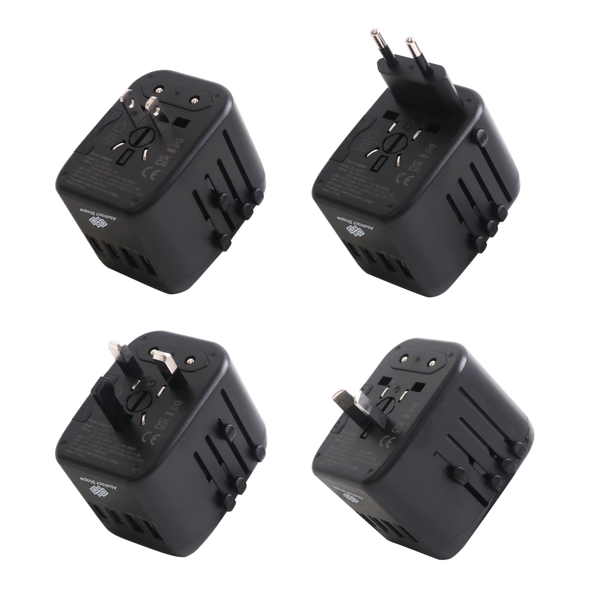 Universal Travel Adapter with USB-C Ports