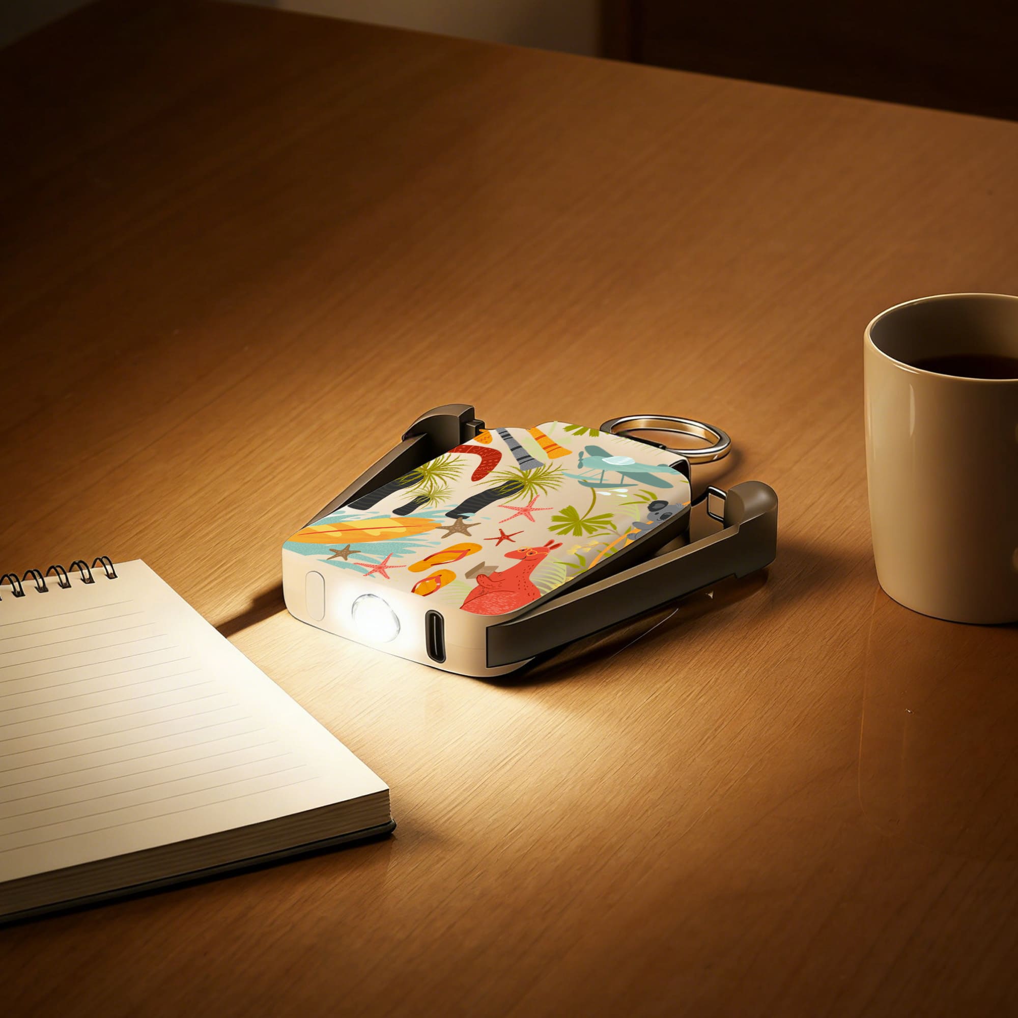 Mini Power Bank with Flashlight