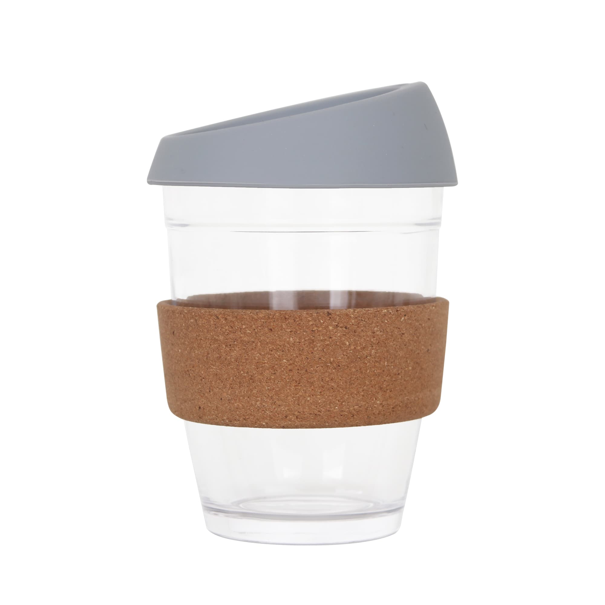 12 OZ Reuasble Glass Coffee Cup with Cork Band
