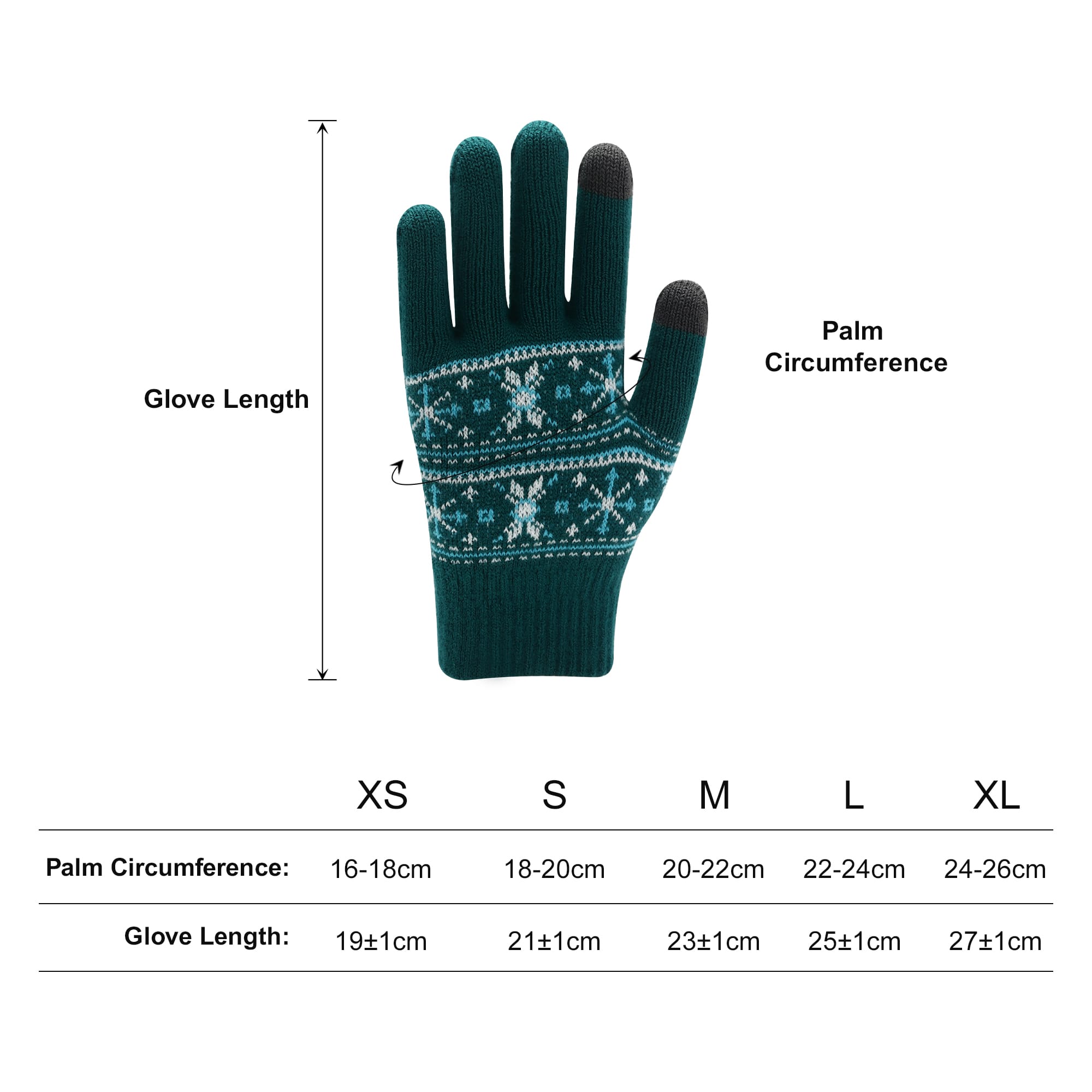 Adults Jacquard Gloves