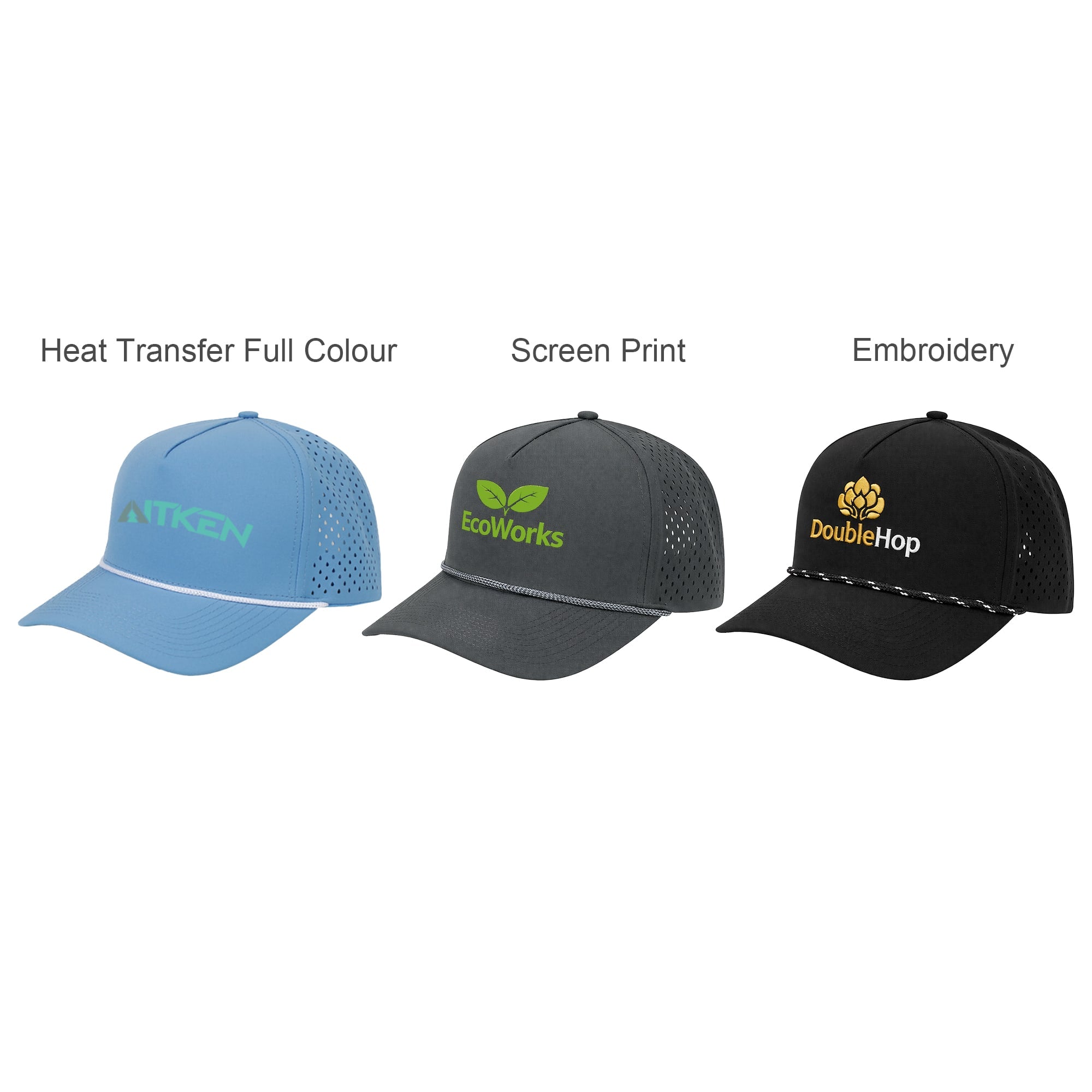 5 Panel Mesh Back Performance Rope Cap