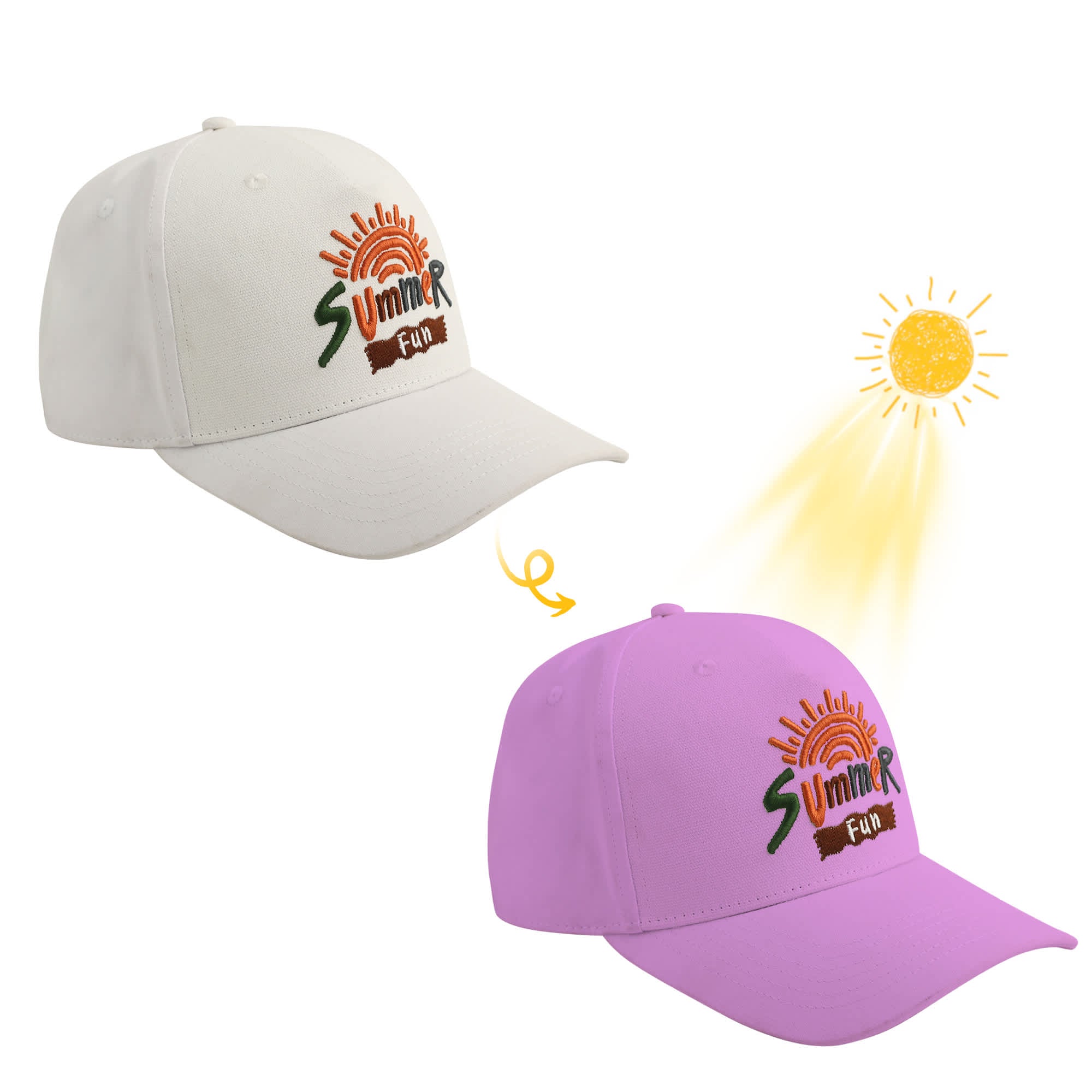 Colour Changing Baseball Cap 5 Panel