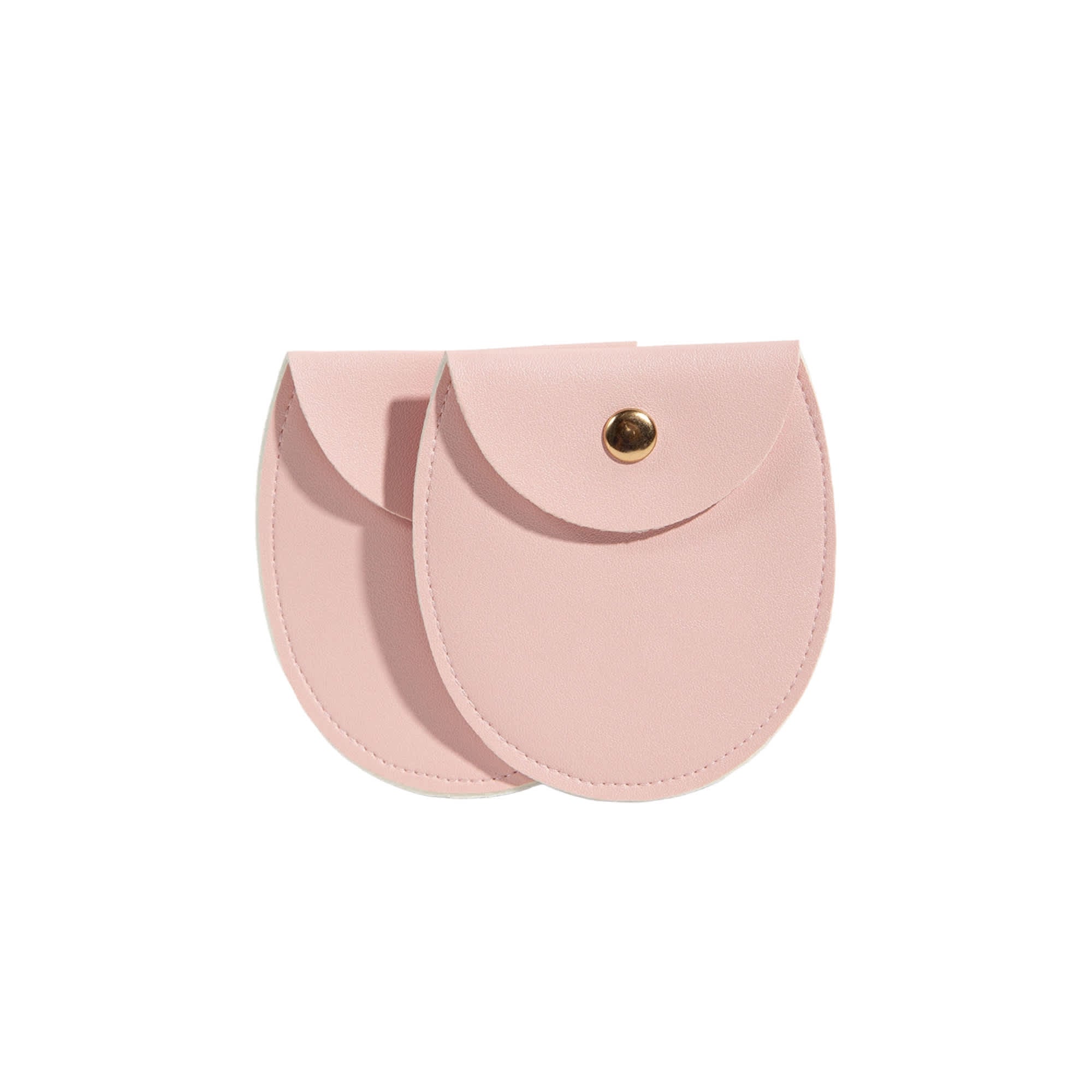Oval PU Leather Jewellery Pouch