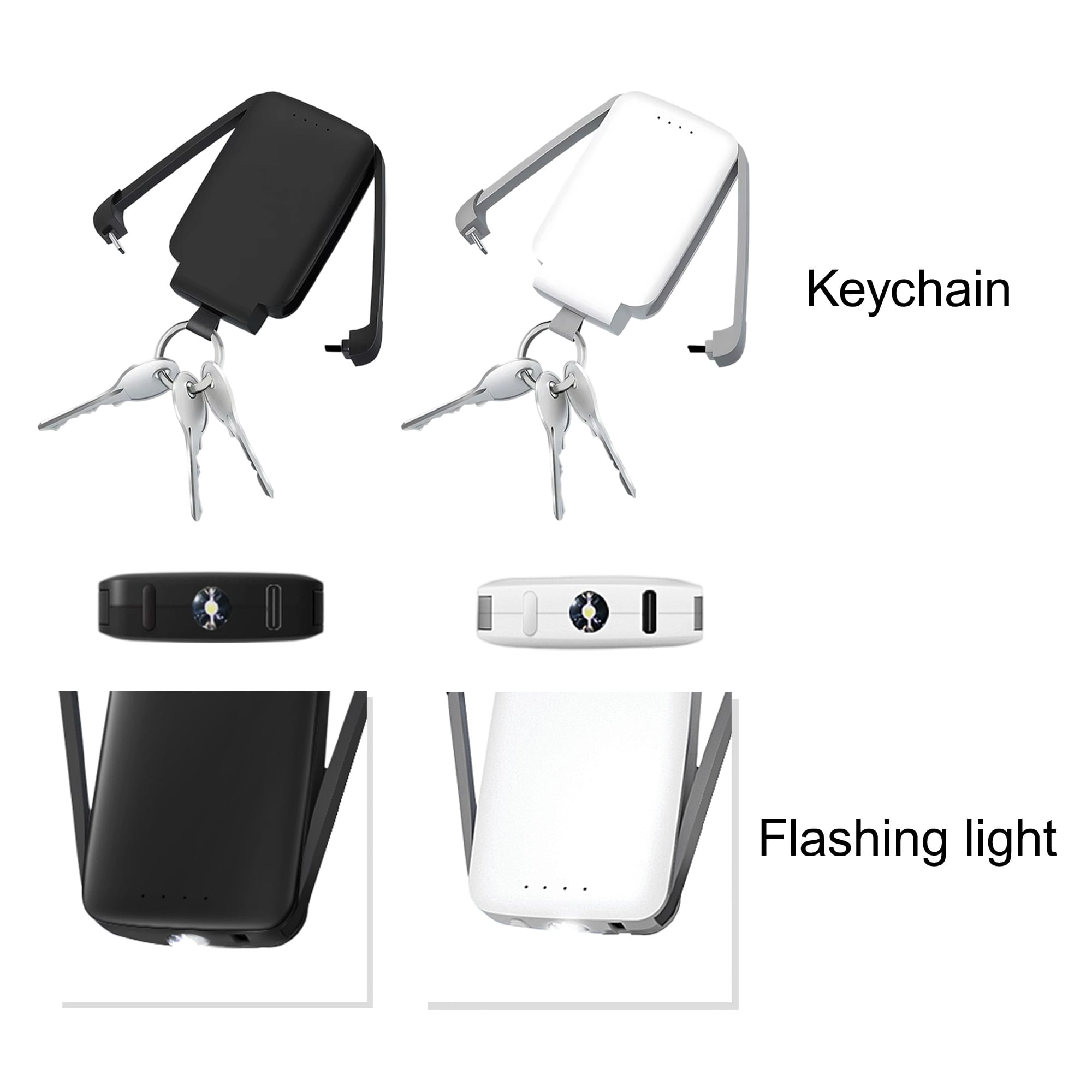 Mini Power Bank with Flashlight