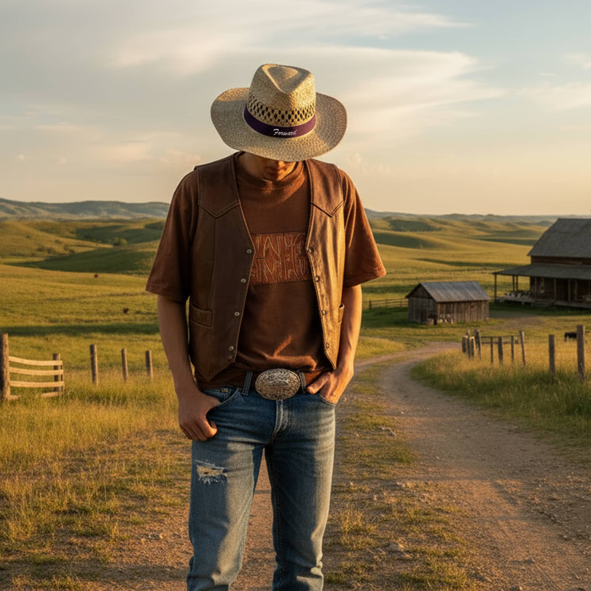 Cowboy Straw Hat