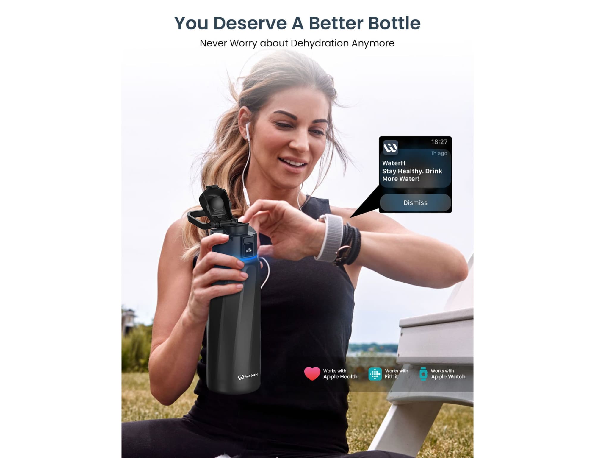 WaterH Boost Smart Bottle 32oz (946ml)