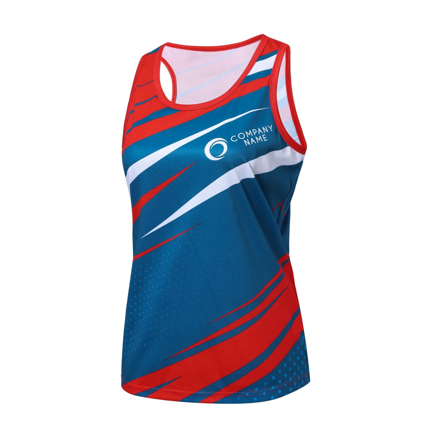100% Polyester Sublimated Sports Singlet