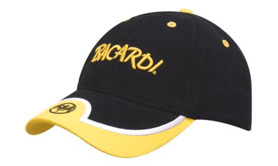 Brushed Heavy Cotton with Embroidered Peak Trimmed Insert