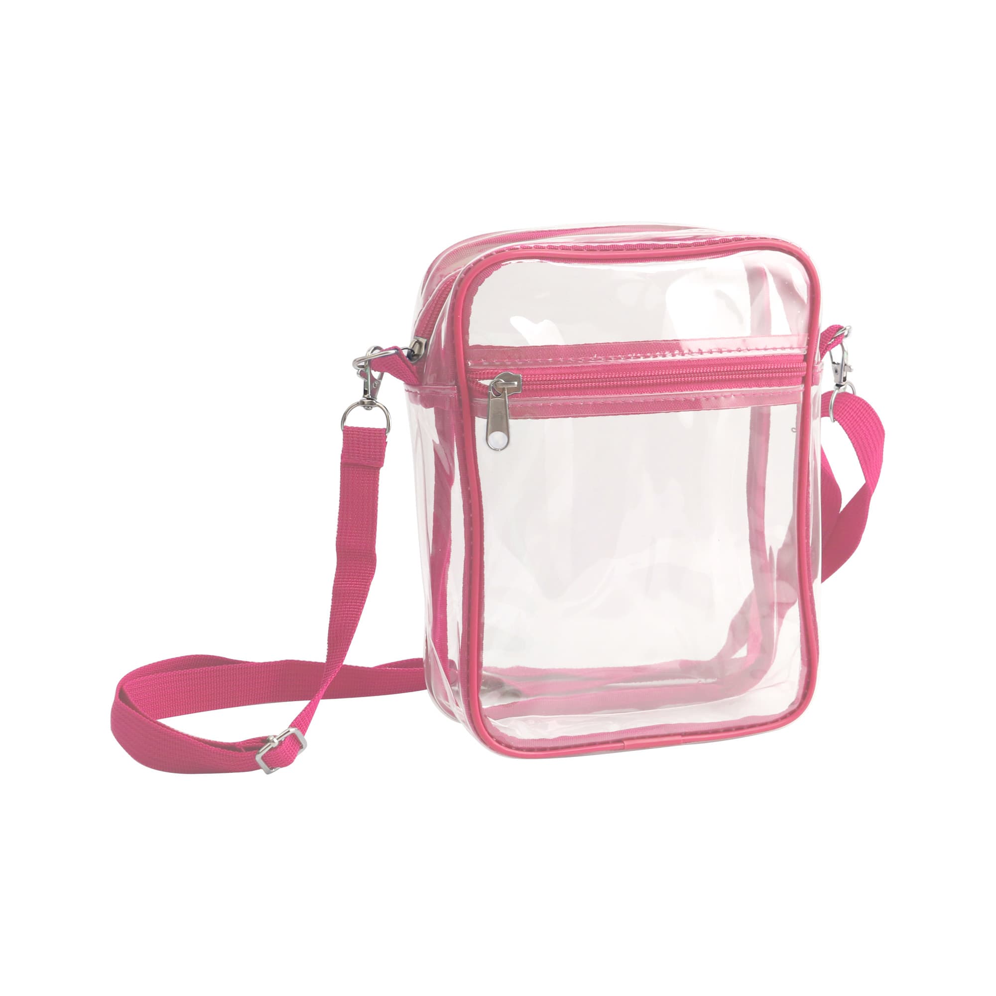 Clear Tote Bag with Zipper Closure Crossbody
