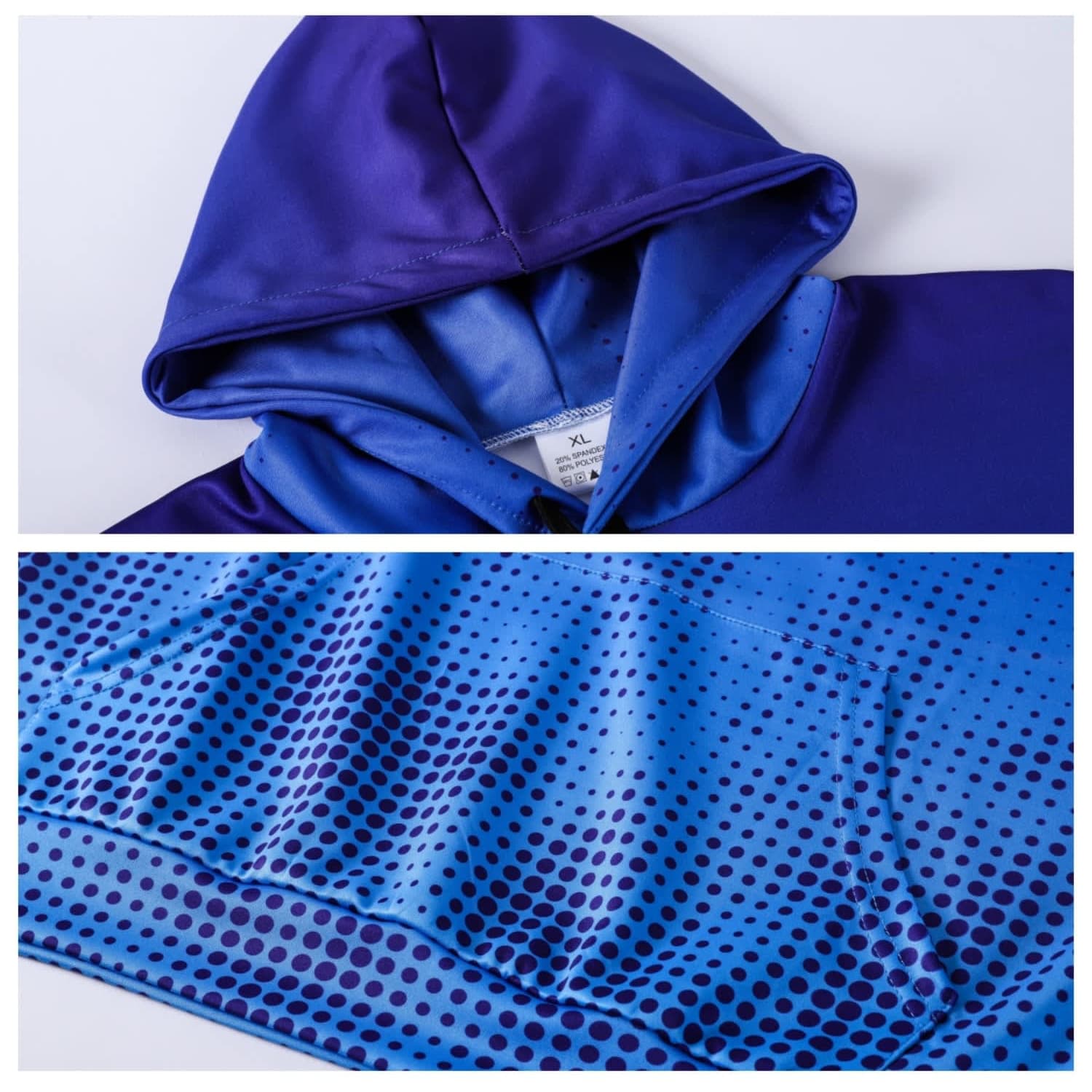 Unisex Adults Polyester Spandex Sublimated Hoodie With Pocket
