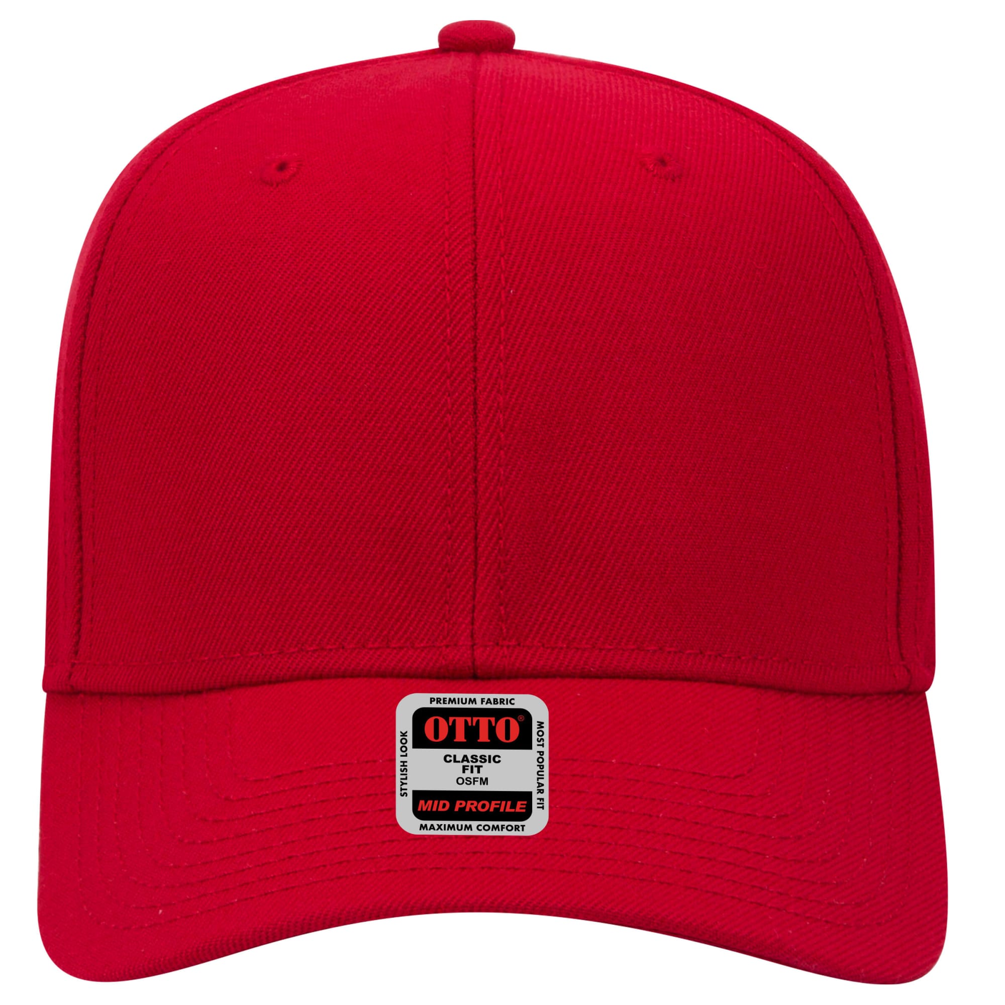 6 Panel Mid Profile Baseball Cap