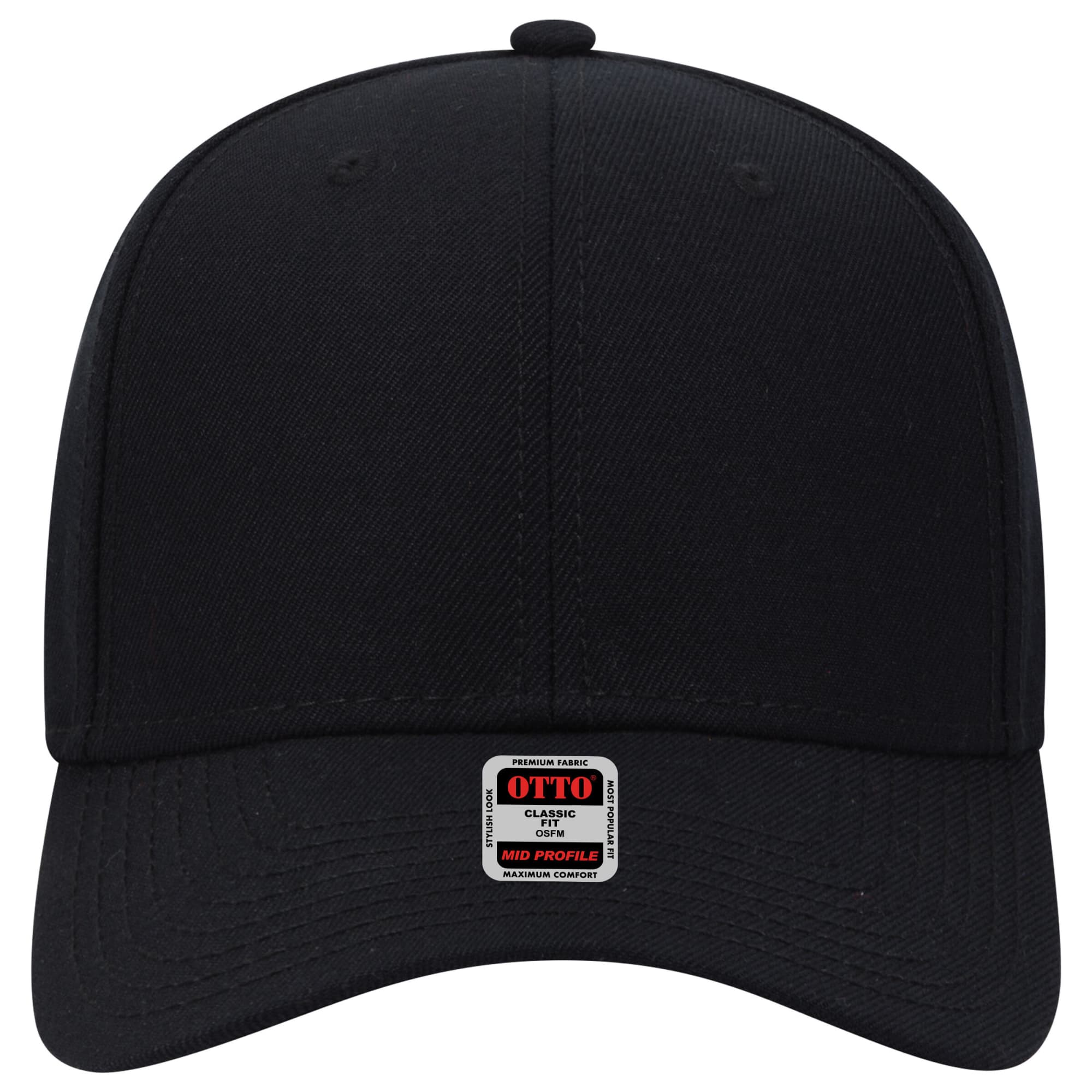 6 Panel Mid Profile Baseball Cap
