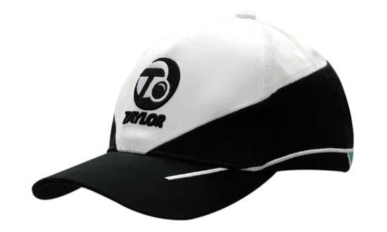 Brushed Heavy Cotton with Crown Inserts & Crown/Peak Embroided Lines