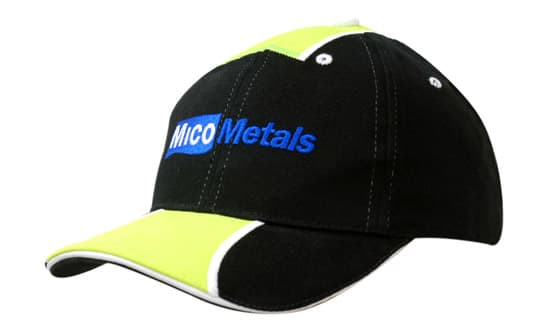 Brushed Heavy Cotton with Fabric Inserts on Crown & Peak Top