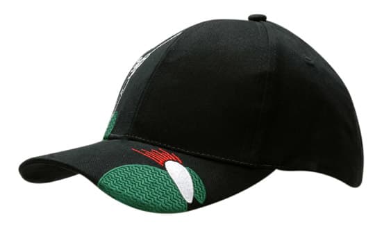Brushed Heavy Cotton with Golf Design on Crown & Peak