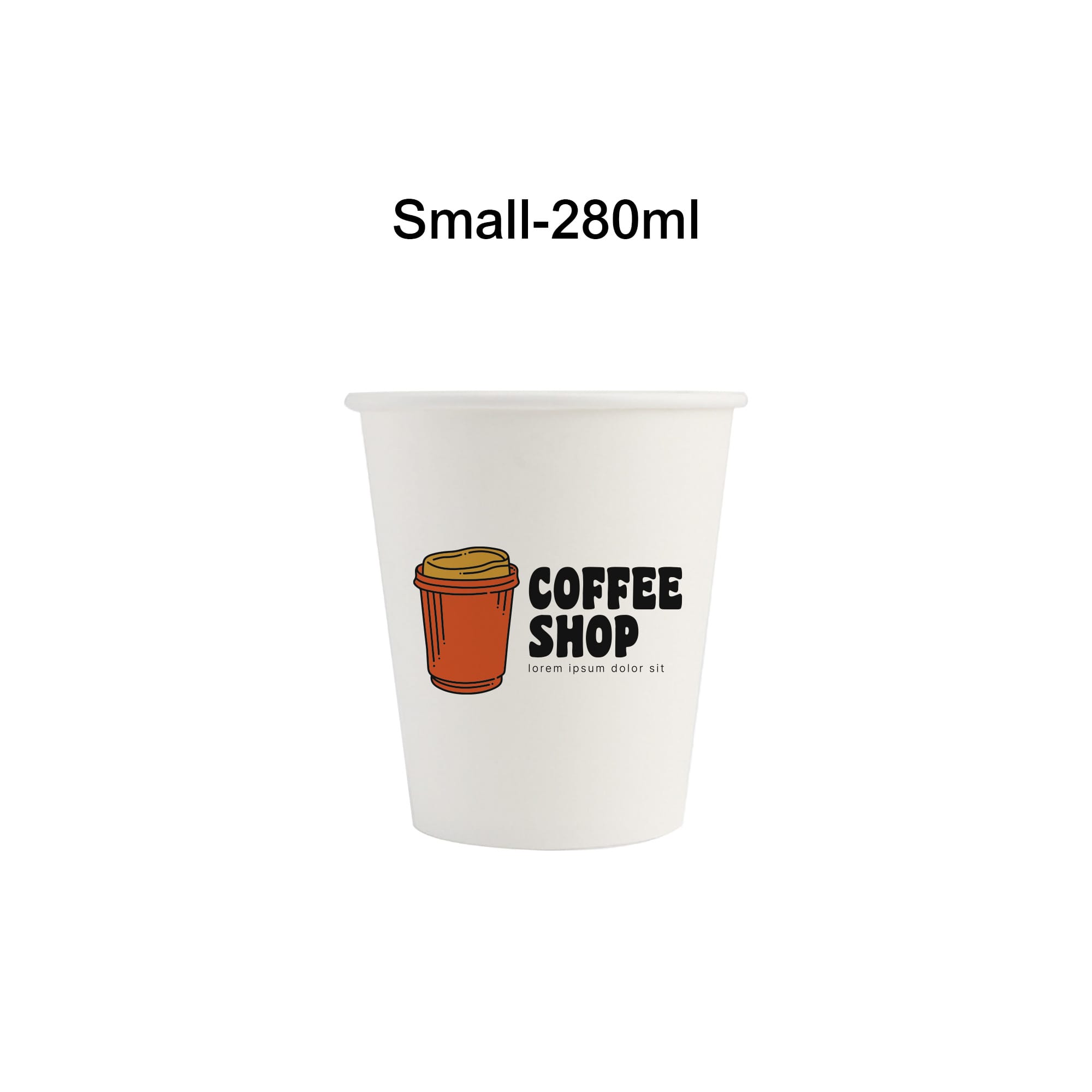 PLA Single Wall Compostable Paper Cups
