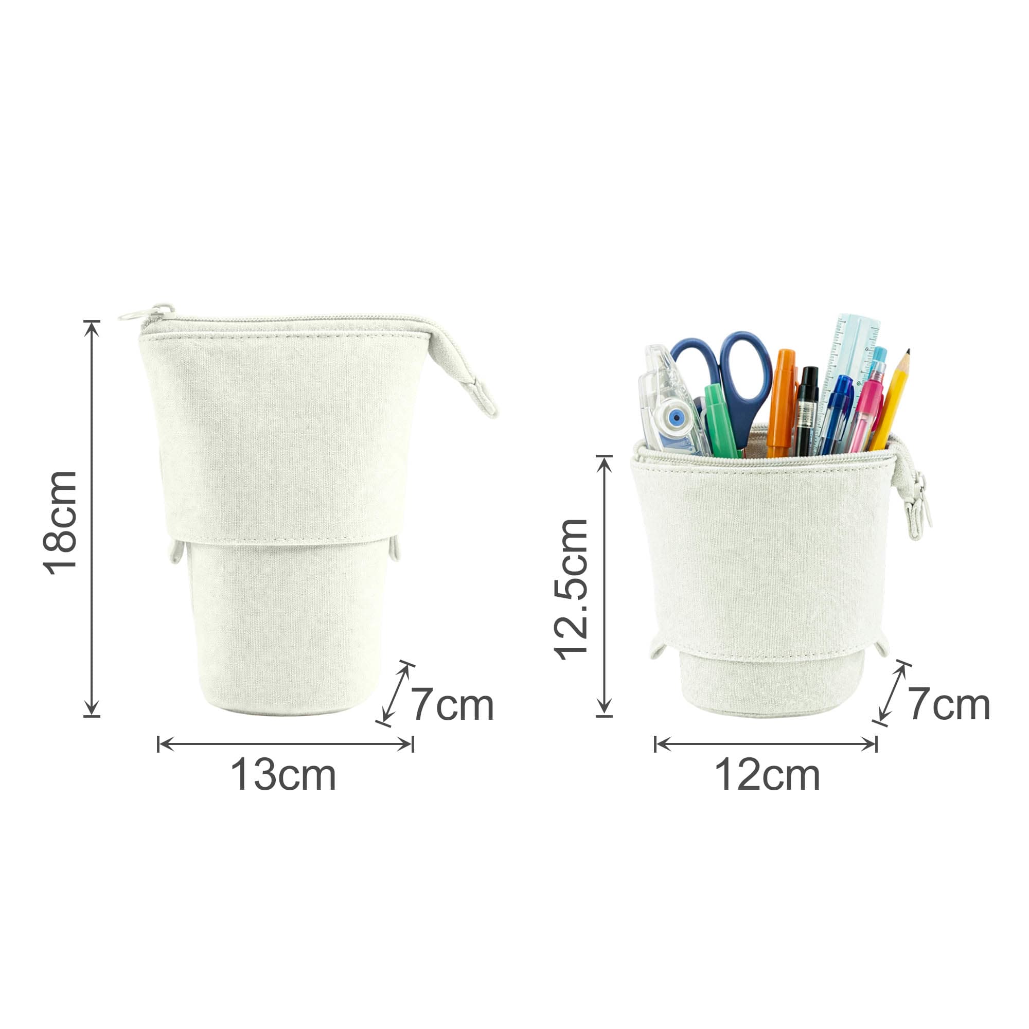 Canvas Expandable Pencil Case