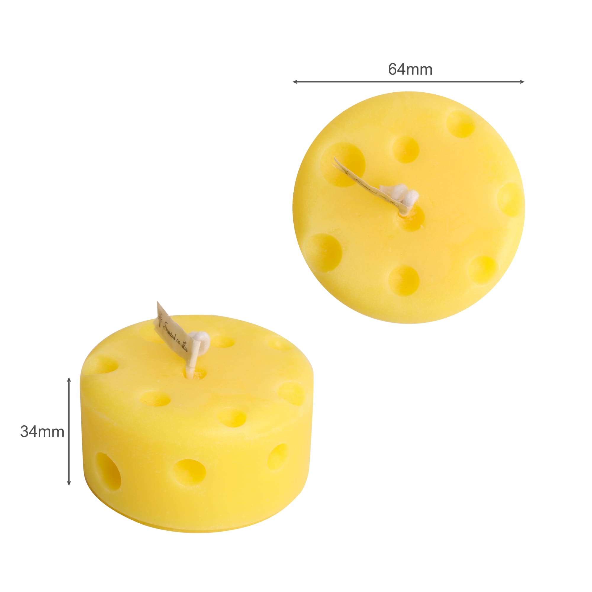 Round Cheese Shape Candles