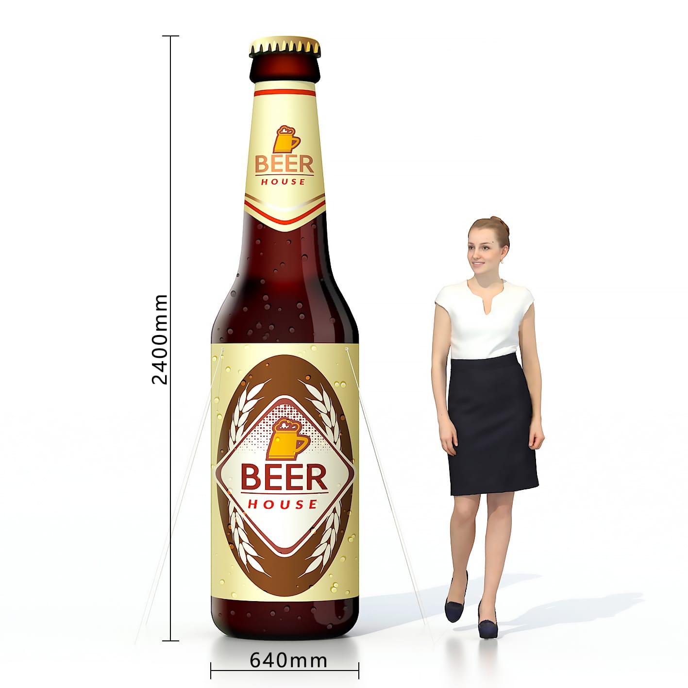 Inflatable Beer Bottle