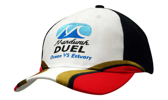 Brushed Heavy Cotton with Fabric Inserts/Embroidery on Crown & Peak