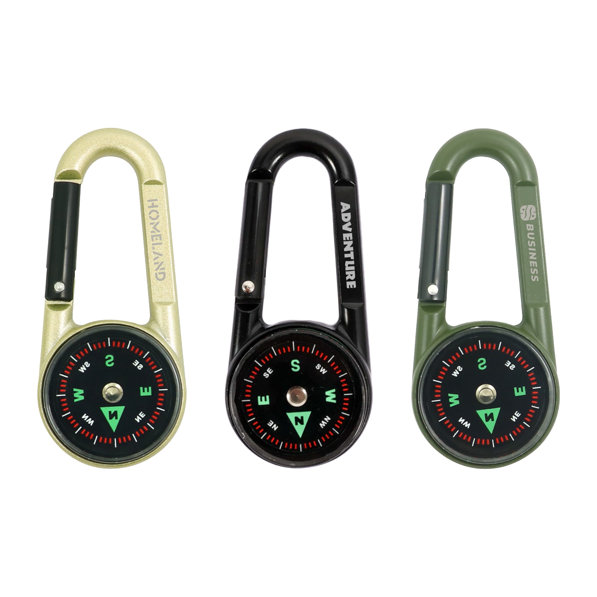 Carabiner Compass Thermometer Hook