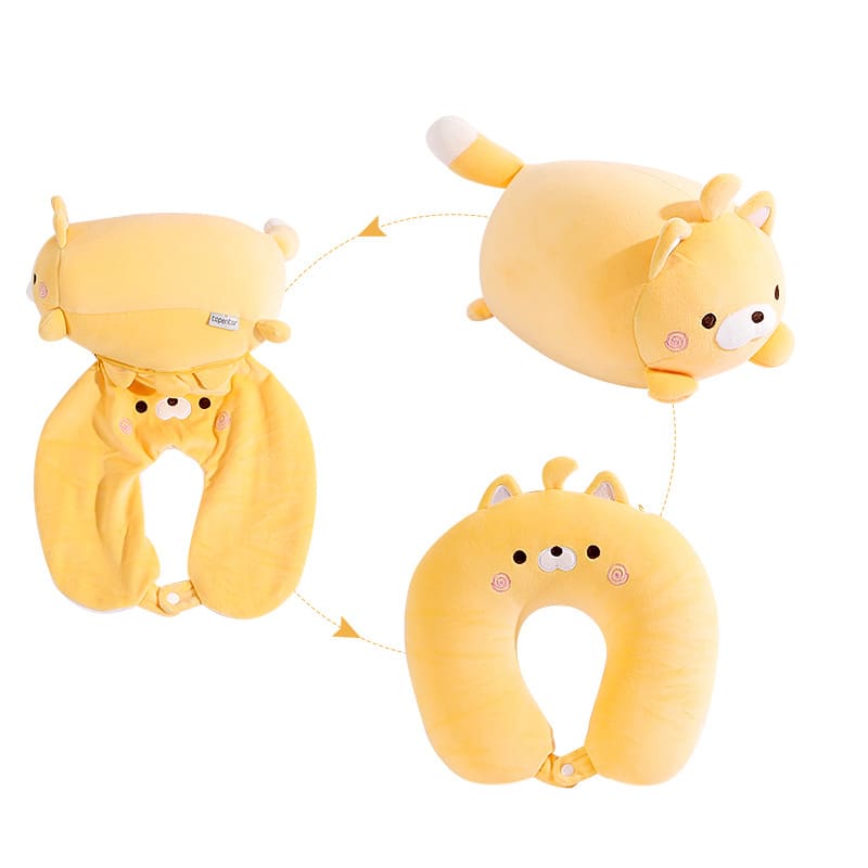 Cat Shaped 2 In 1 Travel Pillow