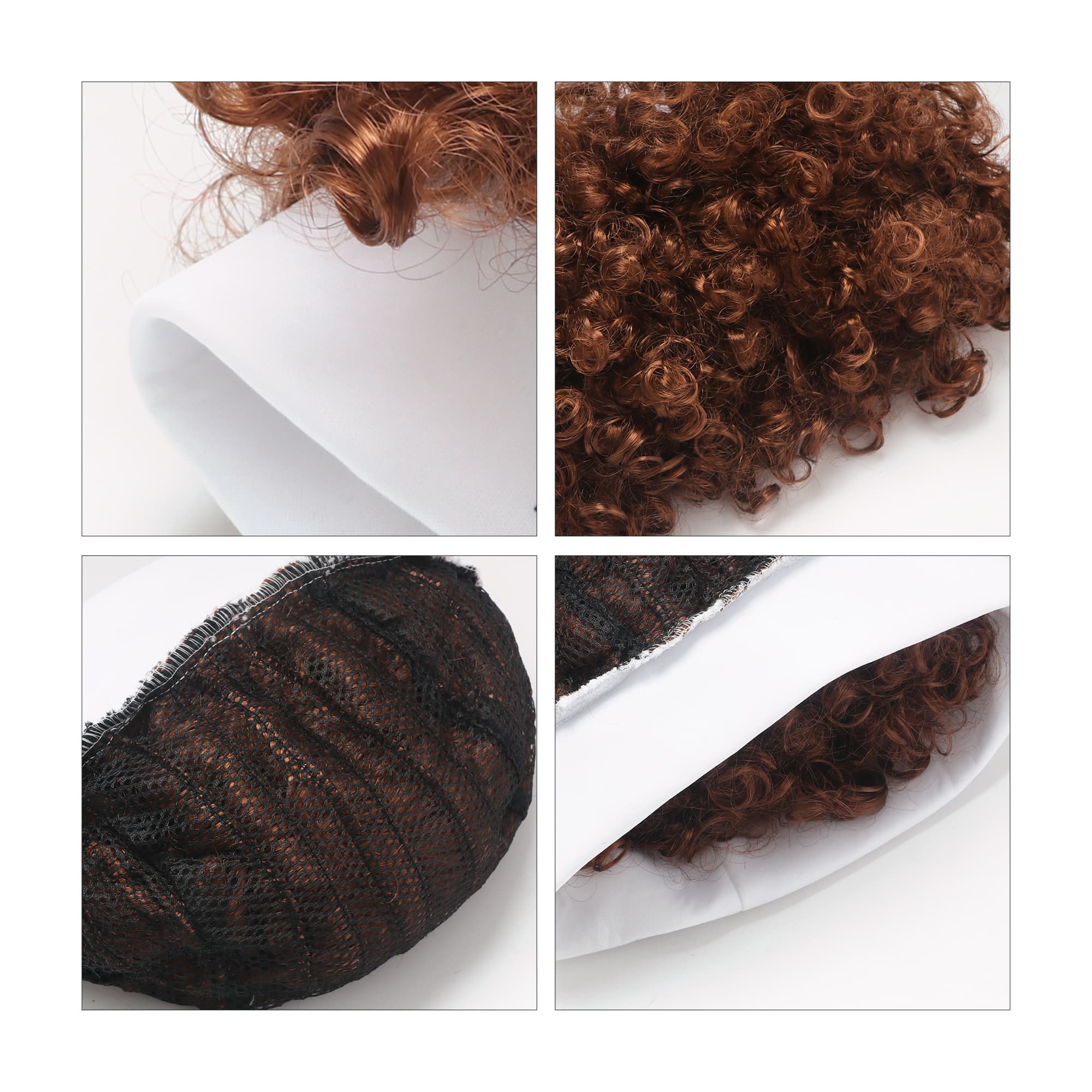 Solid Afro Headband Wig