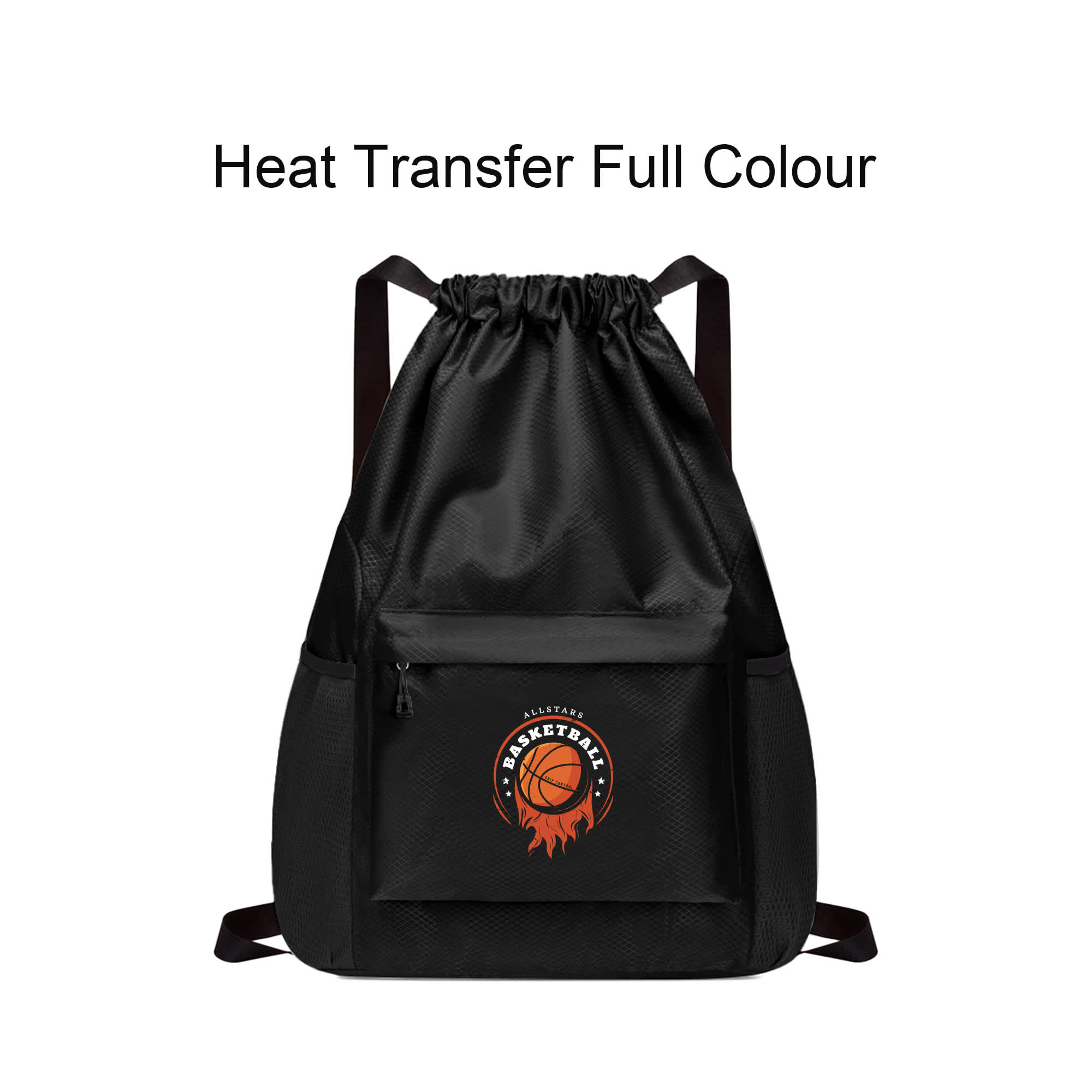 Multi-Pocket Drawstring Backpack