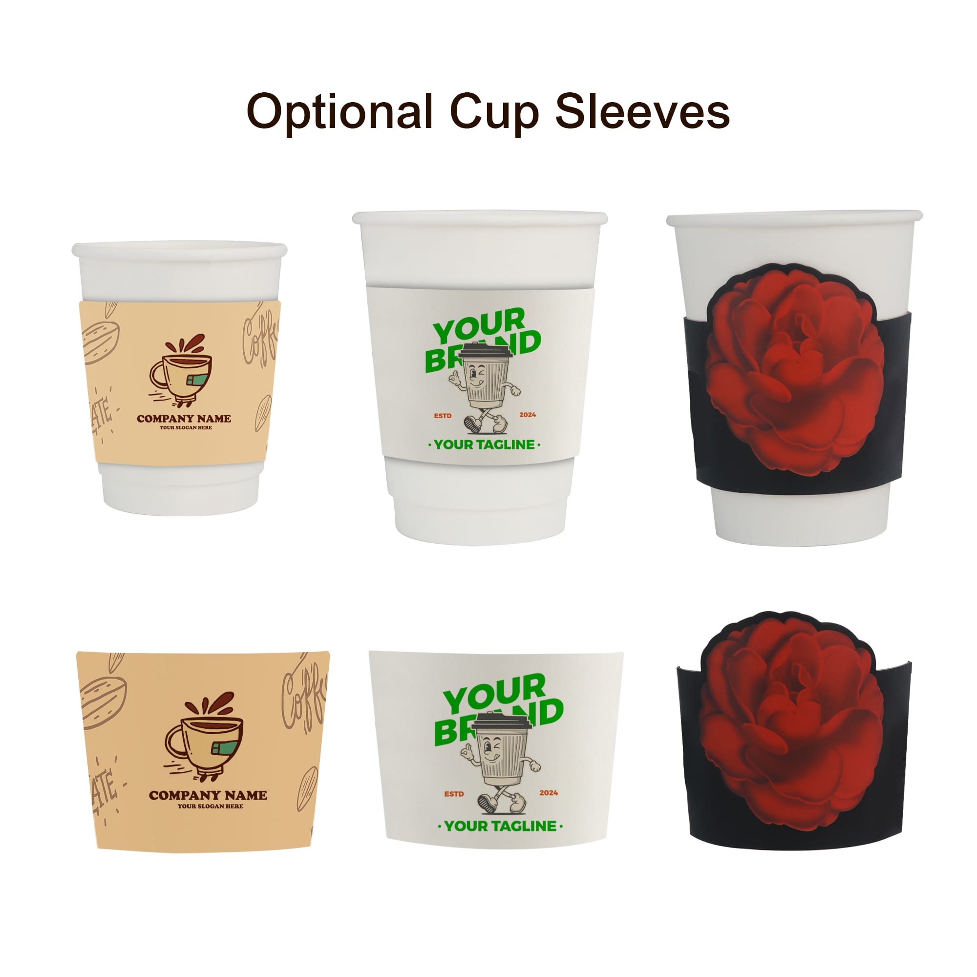 Custom Disposable Double Wall Paper Cups