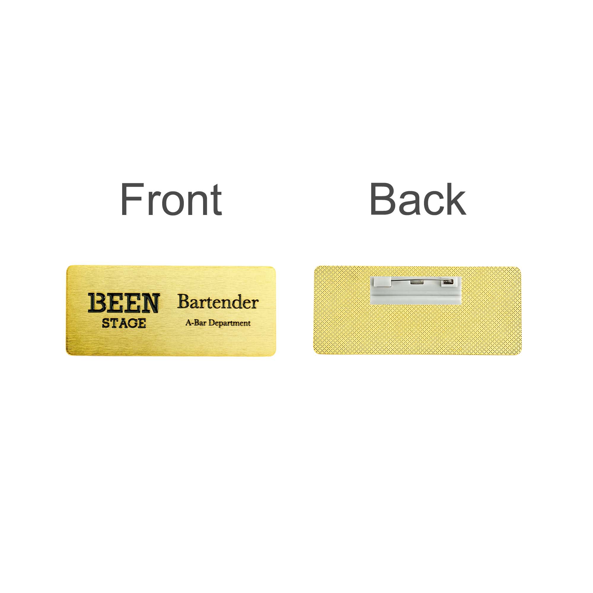 Metal Name Badge