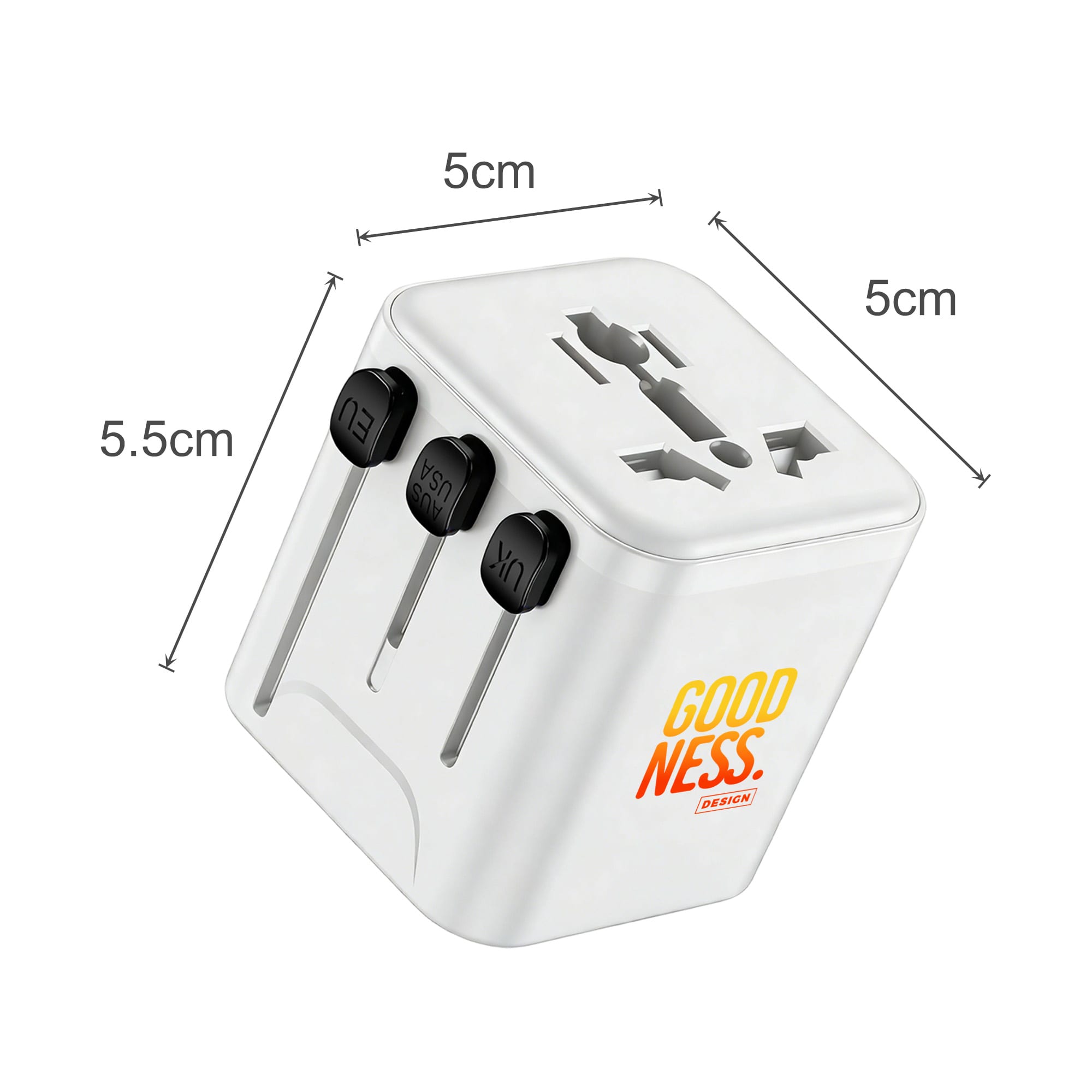 Mini Universal Travel Adapter (No USB Port)