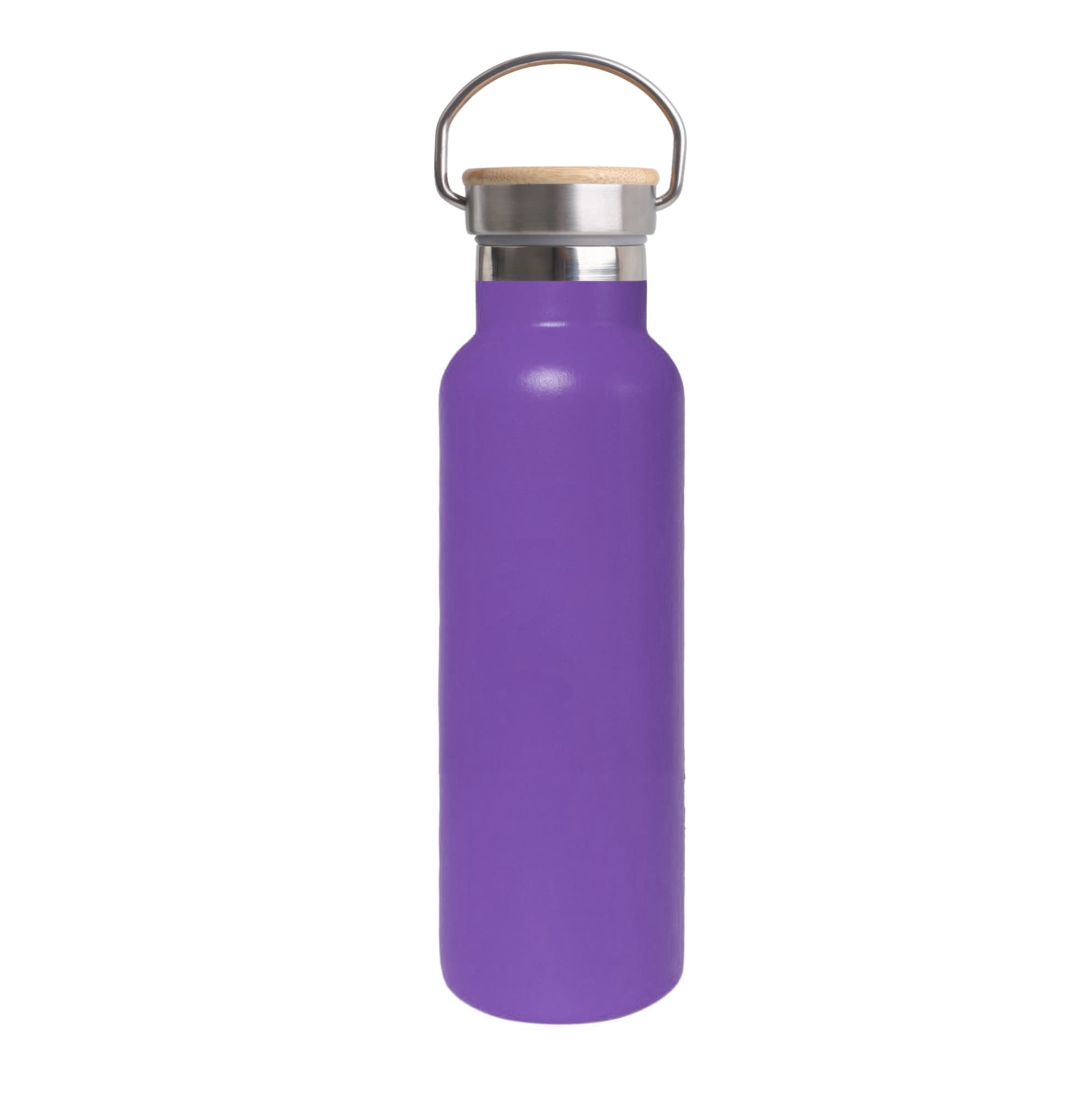 600ml Double Wall Vacuum Bottle with Bamboo Lid