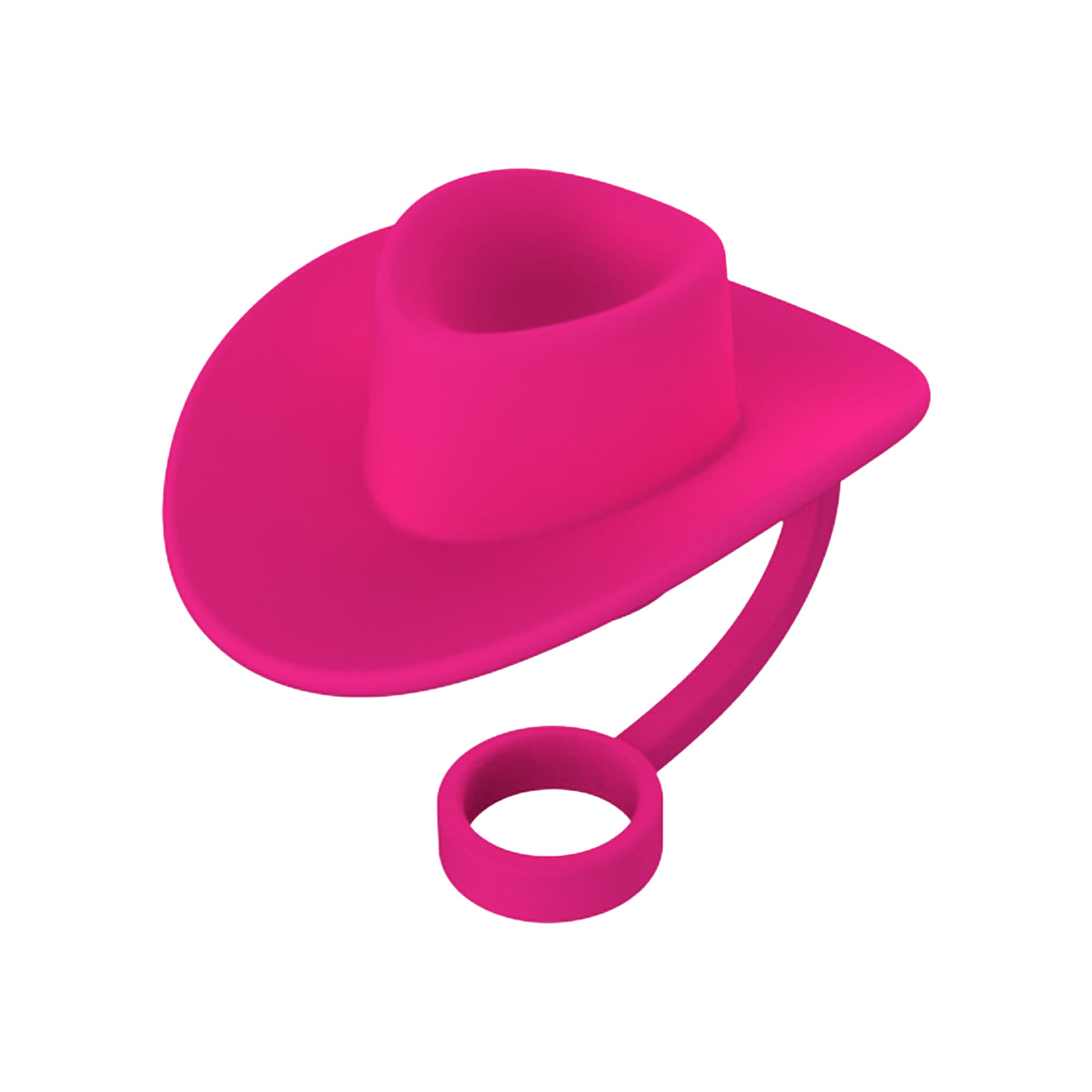 Cowboy Hat Silicone Straw Cover