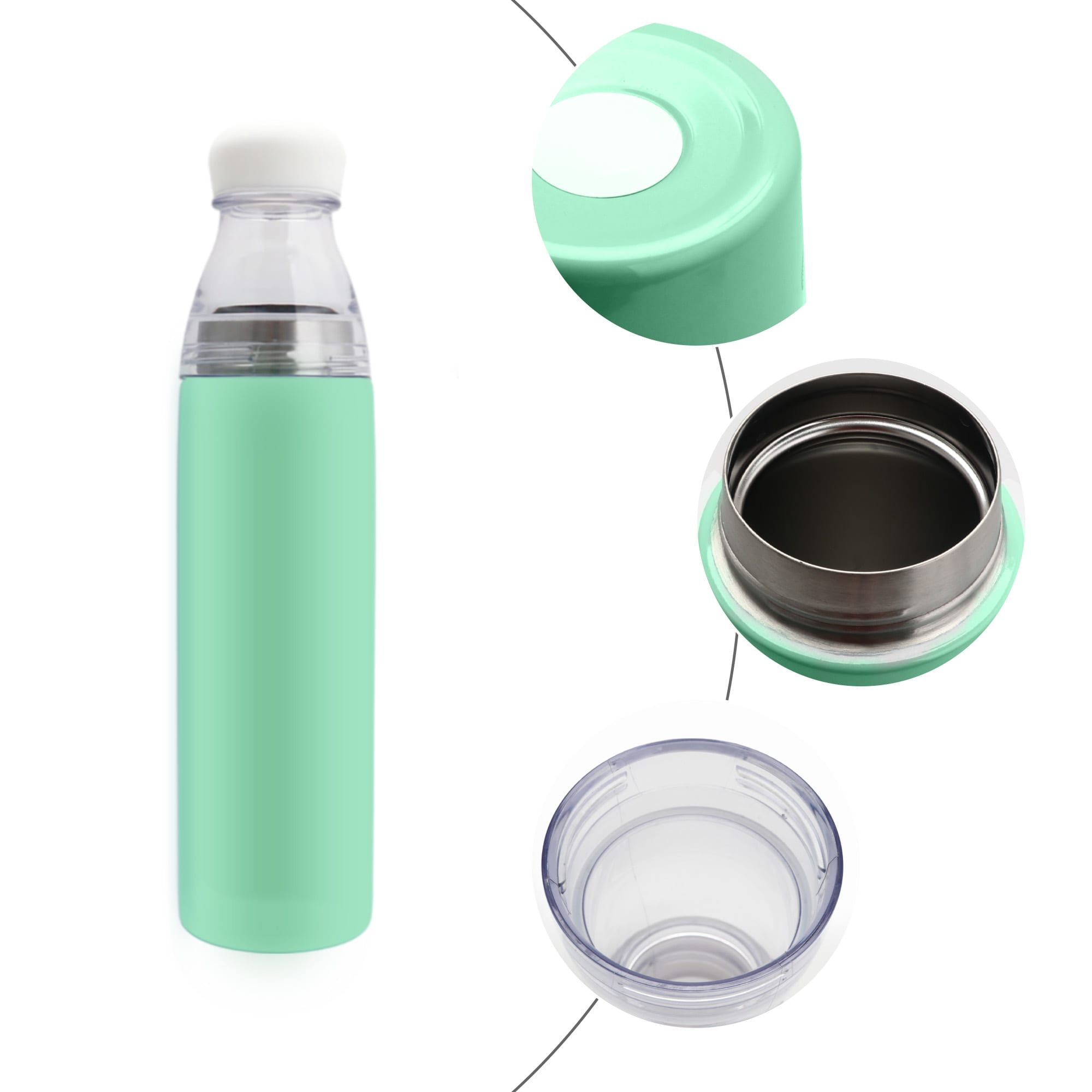 750ML 2 in 1 Stainless Steel Vacuum Bottle