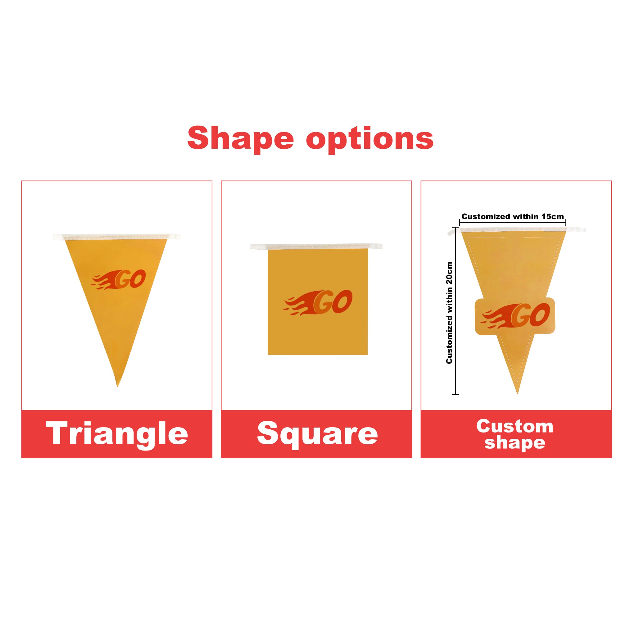 Custom Paper Pennant String Flags