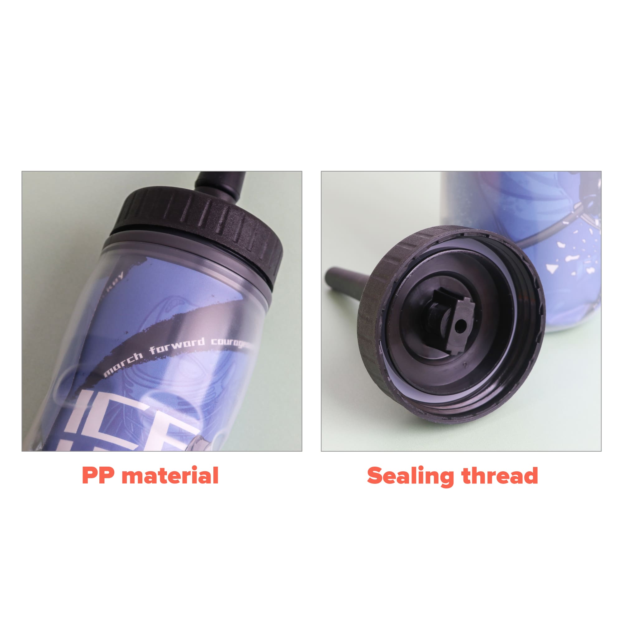 20oz 600ml Double Wall Squeeze Sports Water Bottle