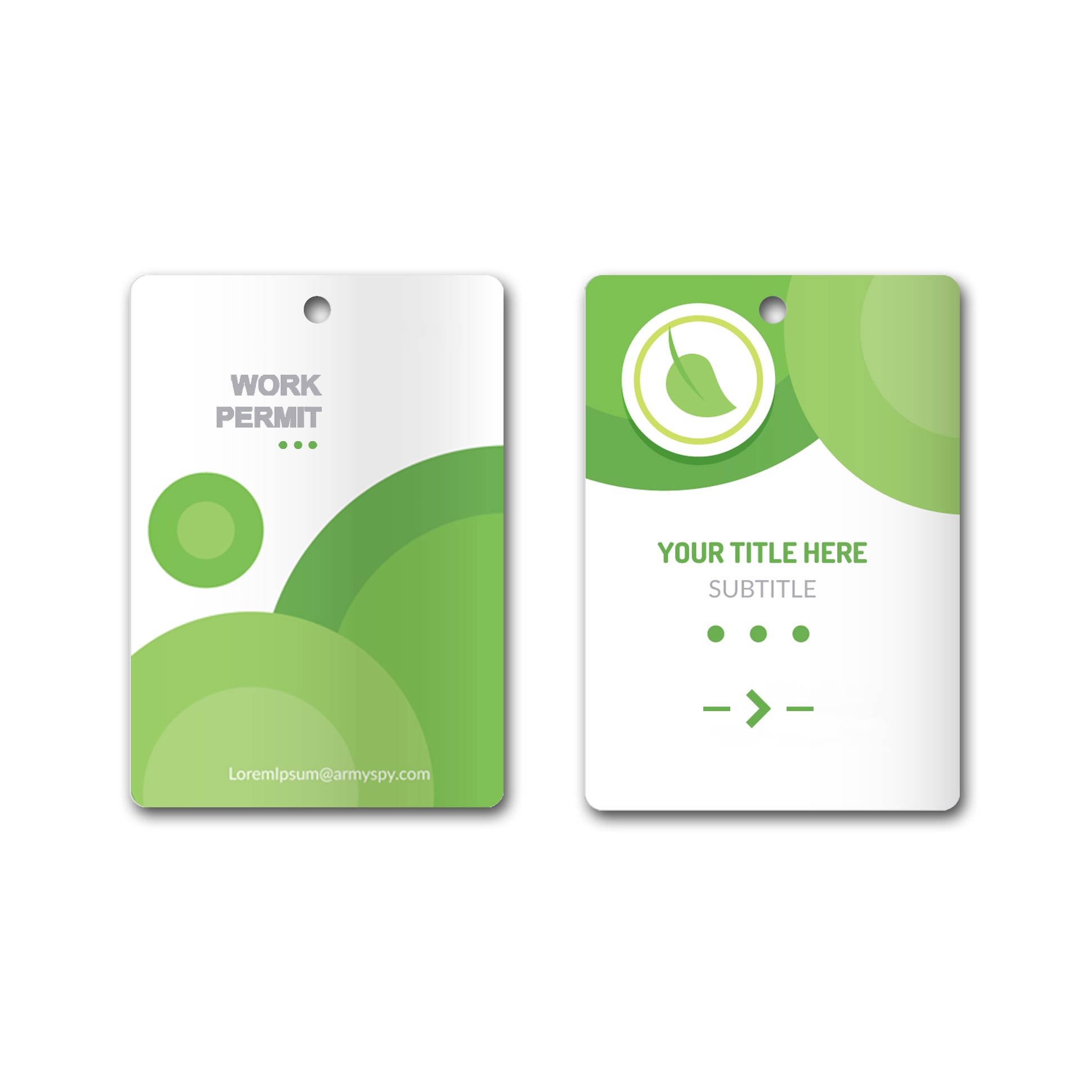 Medium Unique Printed Name Tag (80 x 120 mm)