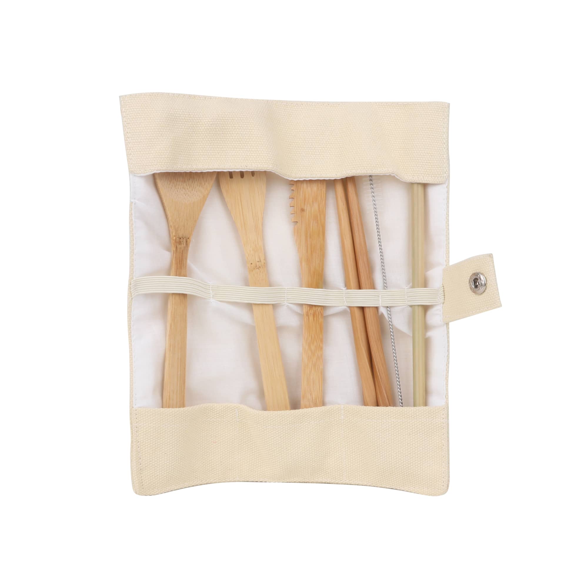 6 pieces Bamboo Cutlery Set