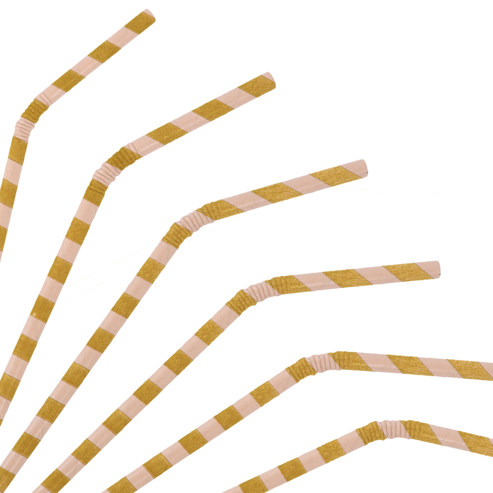 Custom Disposable 3-ply Bendable Drinking Paper Straw