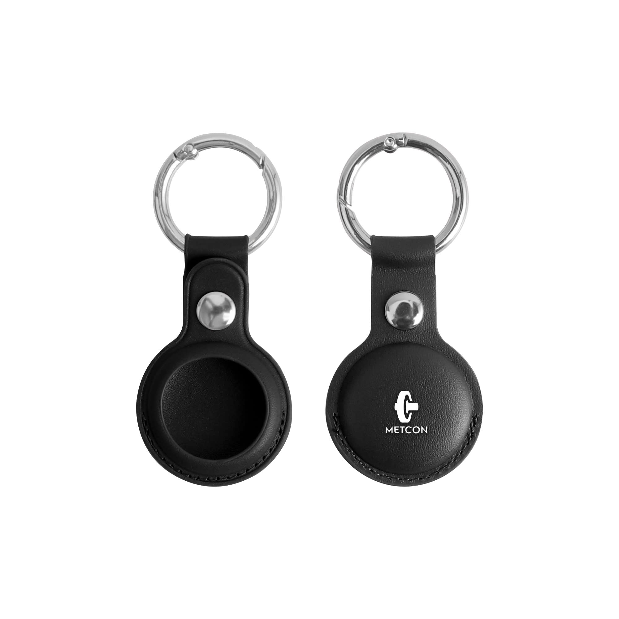 PU Leather AirTag Holder with Keyring