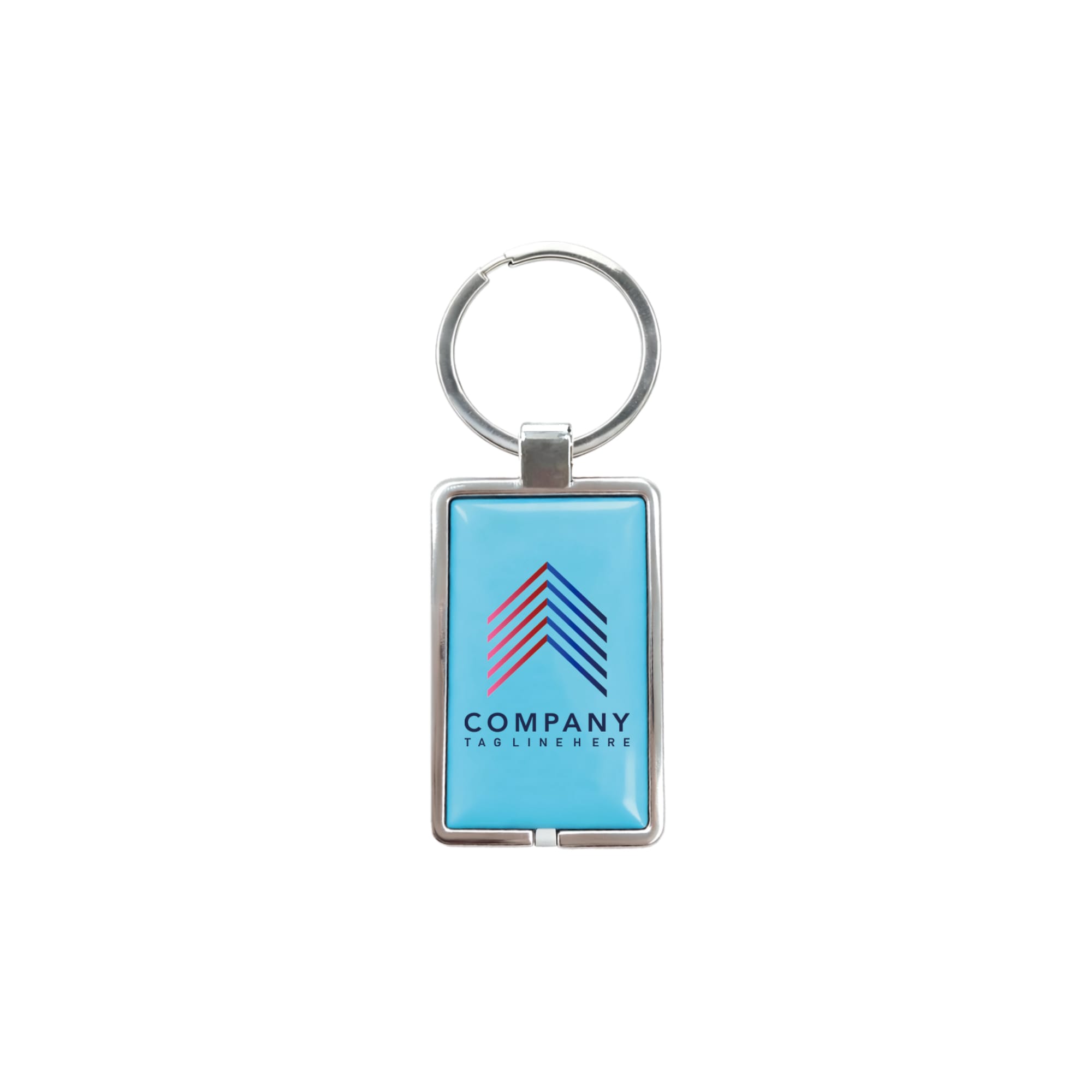 NFC Epoxy Square Tag with Metal Keyring